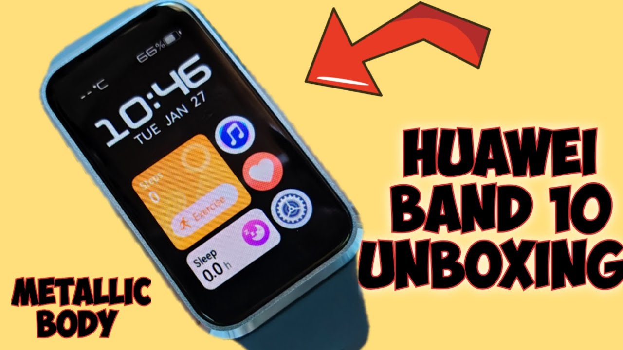 Huawei Band 10 Unboxing Blue Metallic Smartwatch 