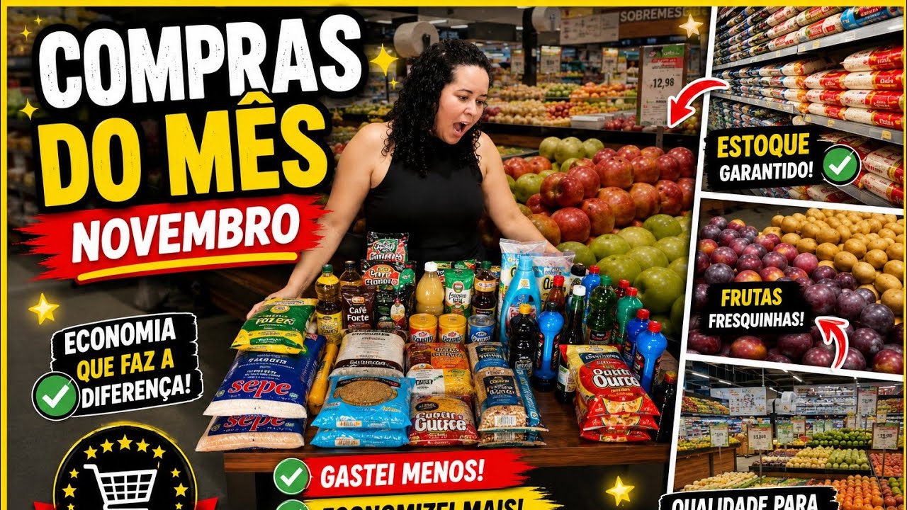 Compras do mês de novembro✅