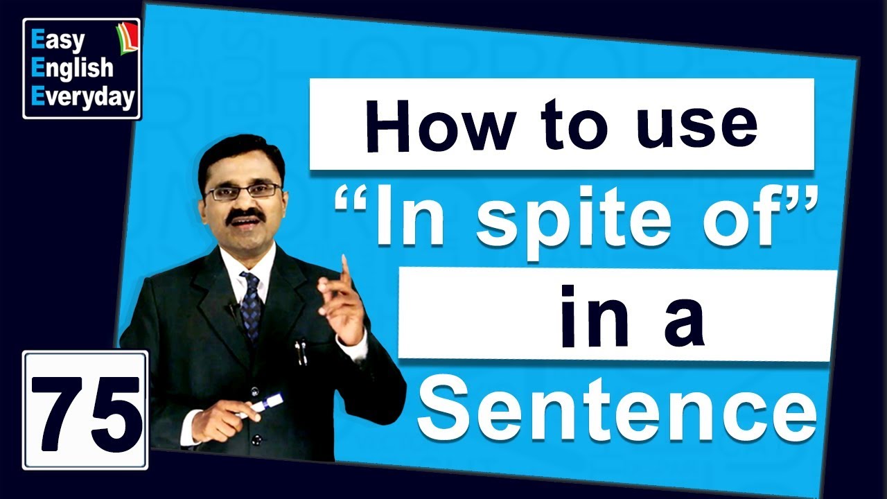 How to improve English communication skills| How to use “In spite of” in a sentence |English classes