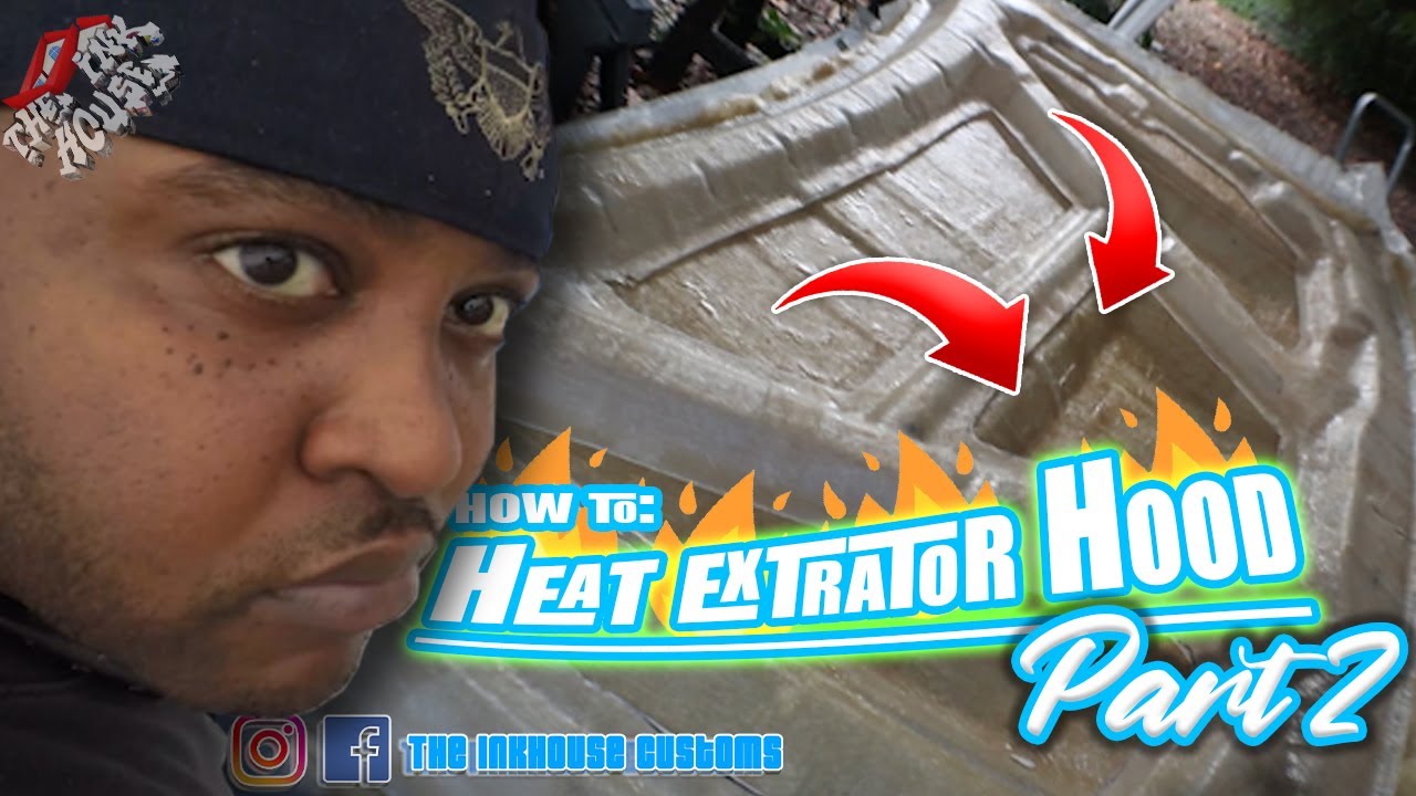 how to make - fiberglass Hood - vented part 2