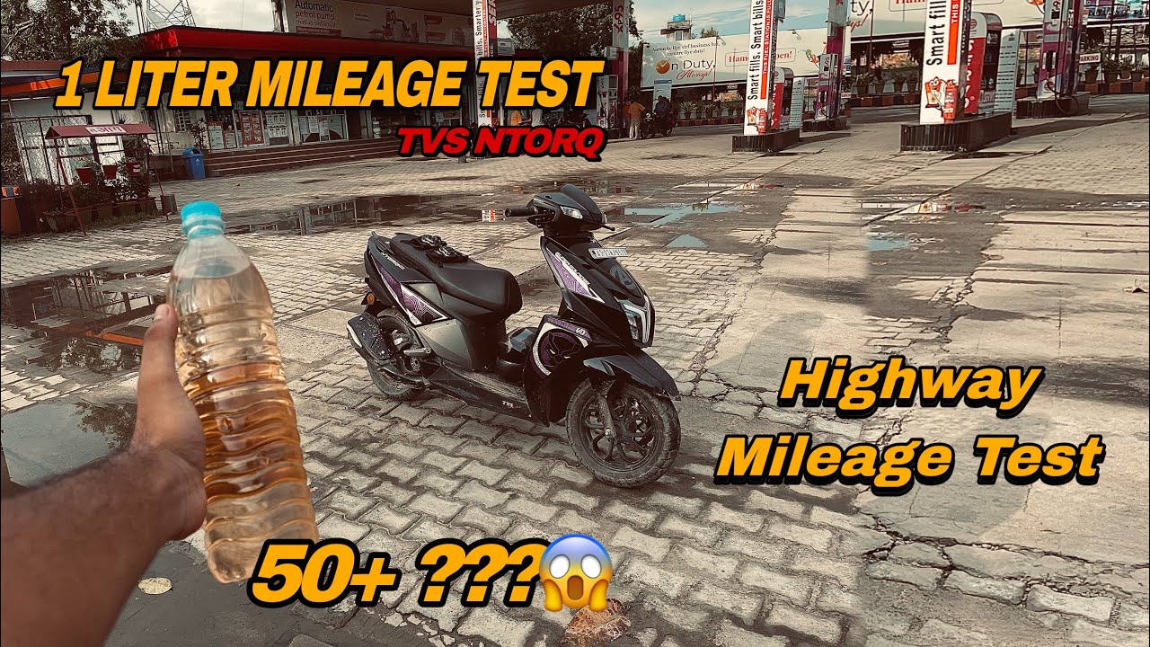 TVS ntorq 125 mileage test || highway mileage test😱😨|| unexpected 🤫 #tvs #ntorq125 #mileage #test