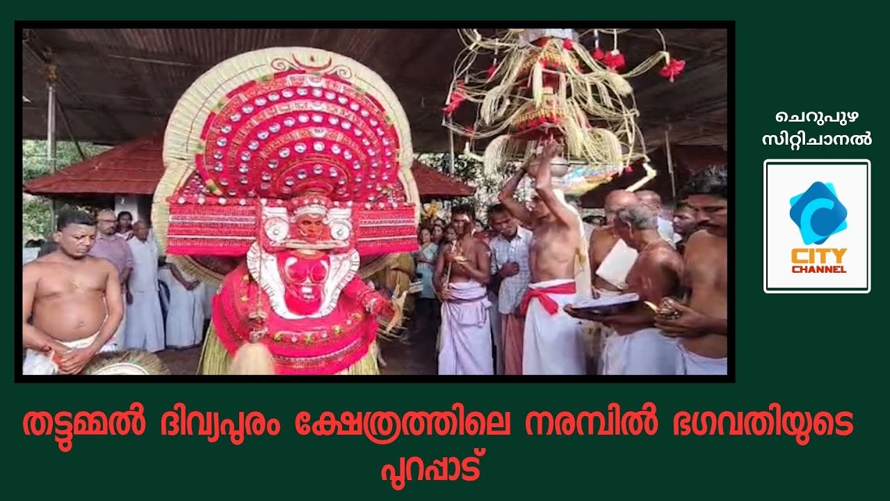 തട്ടുമ്മൽ ദിവ്യപുരം ക്ഷേത്രത്തിലെ നരമ്പിൽ ഭഗവതിയുടെ പുറപ്പാട്