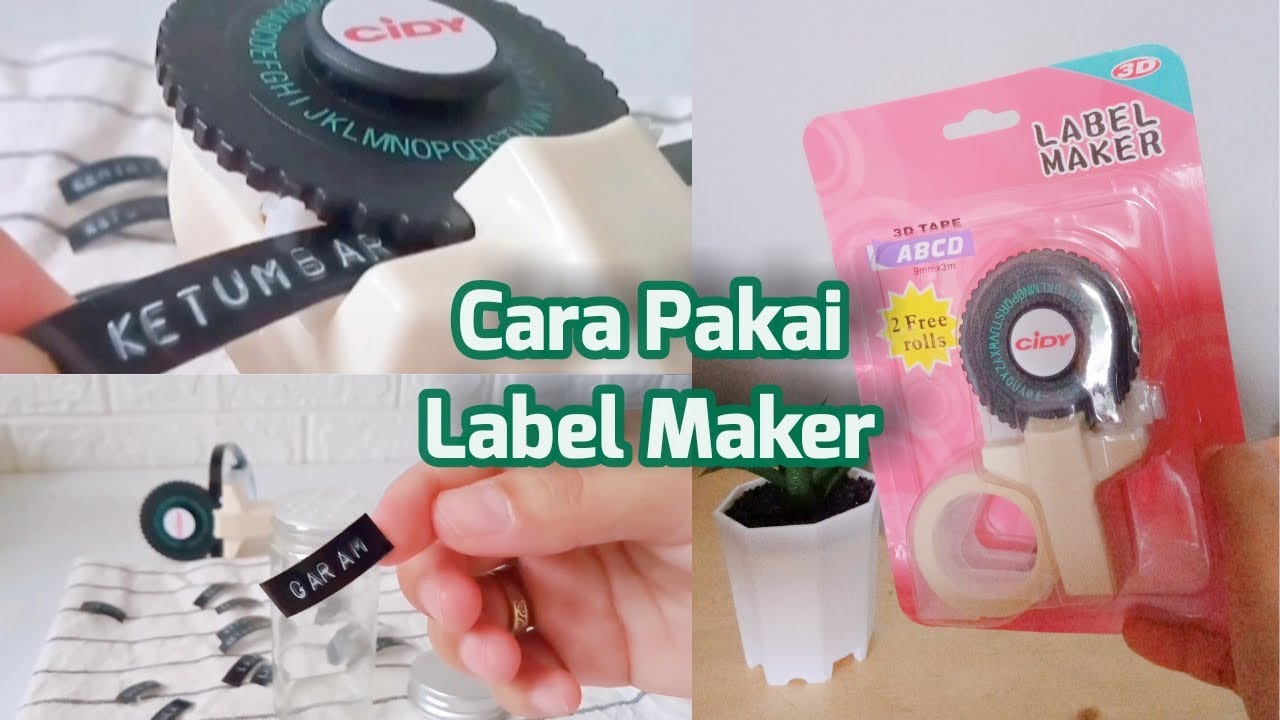TUTORIAL LABEL MAKER | PAKAI LABEL MAKER | CIDY LABEL MAKER | MOTEX LABEL MAKER