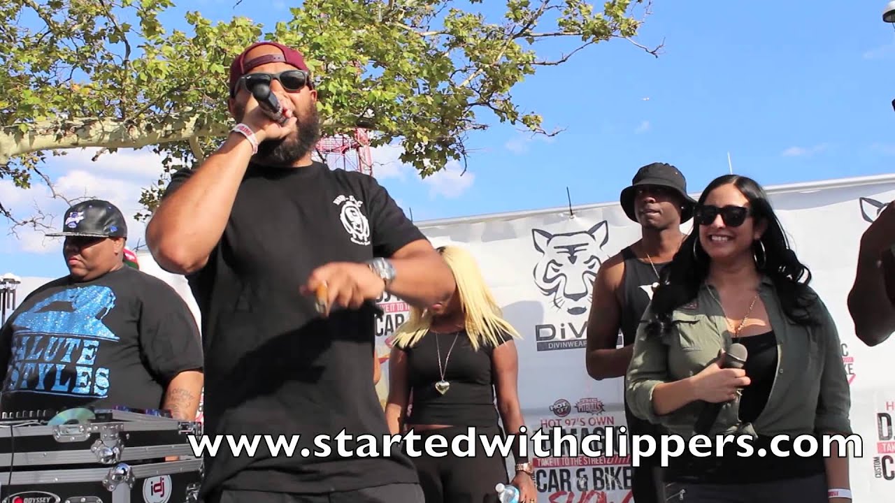 Hot 97 old Man Ebro @ Hot 97 Dj Magic's Car Show Aug,17 2014