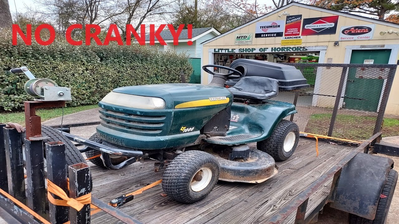 Craftsman LT1000 Riding Mower | No Start Troubleshooting and Diagnosis