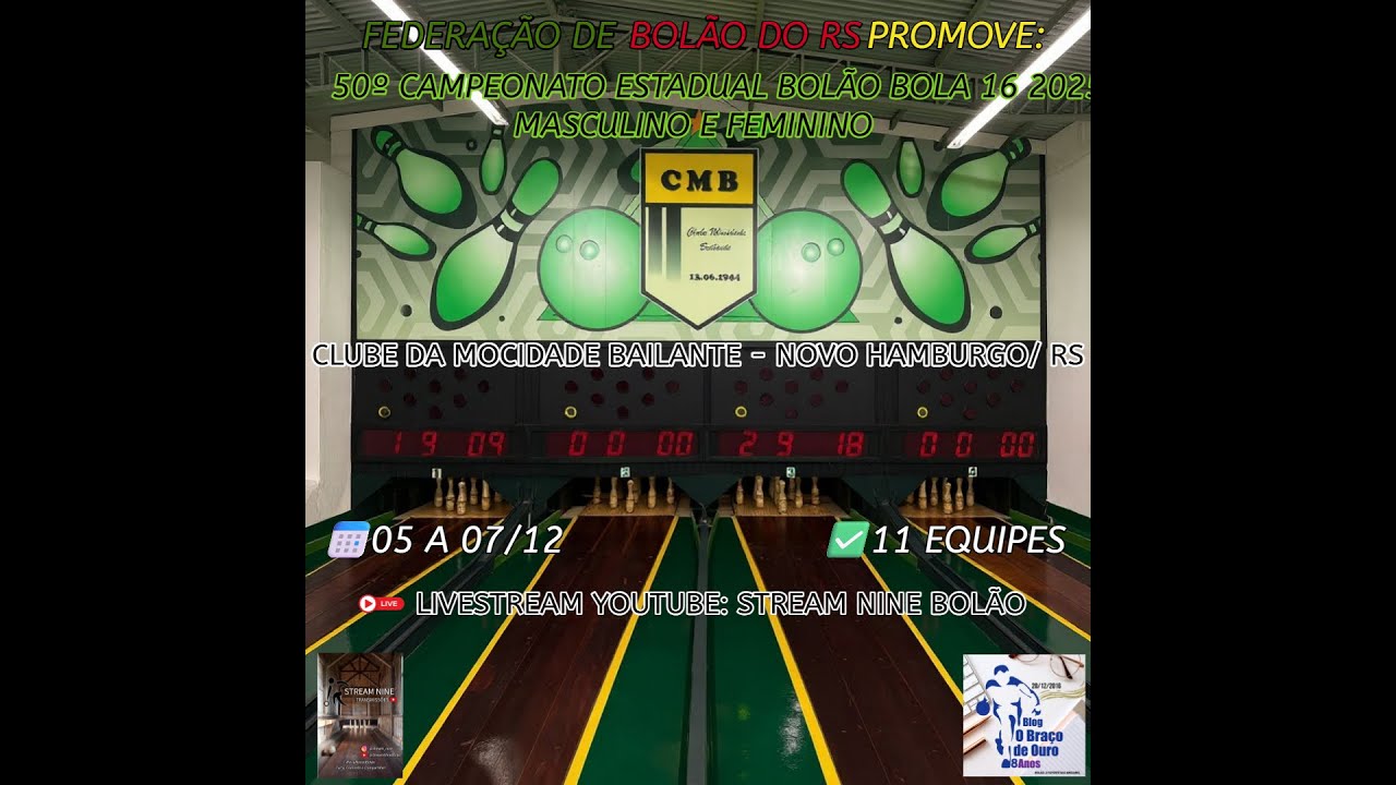 50&ordm; CAMPEONATO ESTADUAL BOL&Atilde;O BOLA 16 - MASCULINO E FEMININO 2025 - SEXTA FEIRA