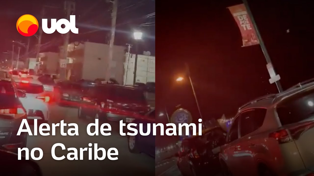 Sinal de alerta de tsunami soa em Porto Rico após terremoto de 7,6 no Mar do Caribe
