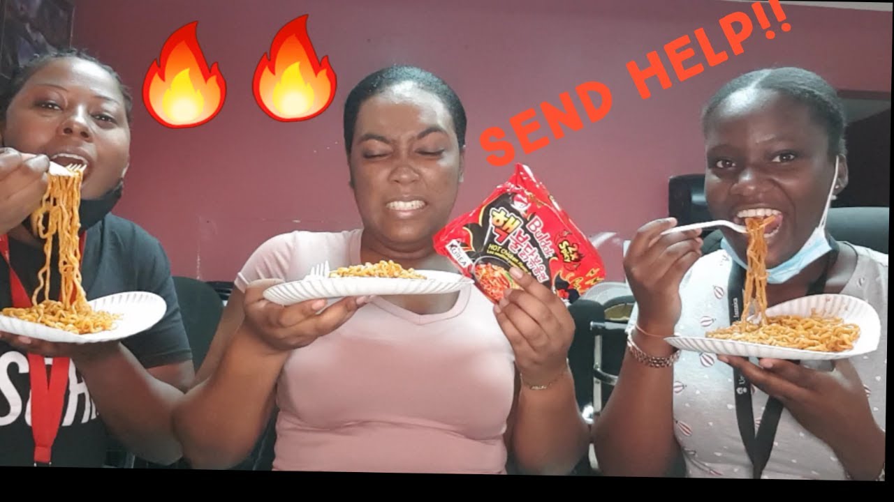 2x Spicy Ramen Noodles Challenge  ft Chadeen's Life | Leigh Lee