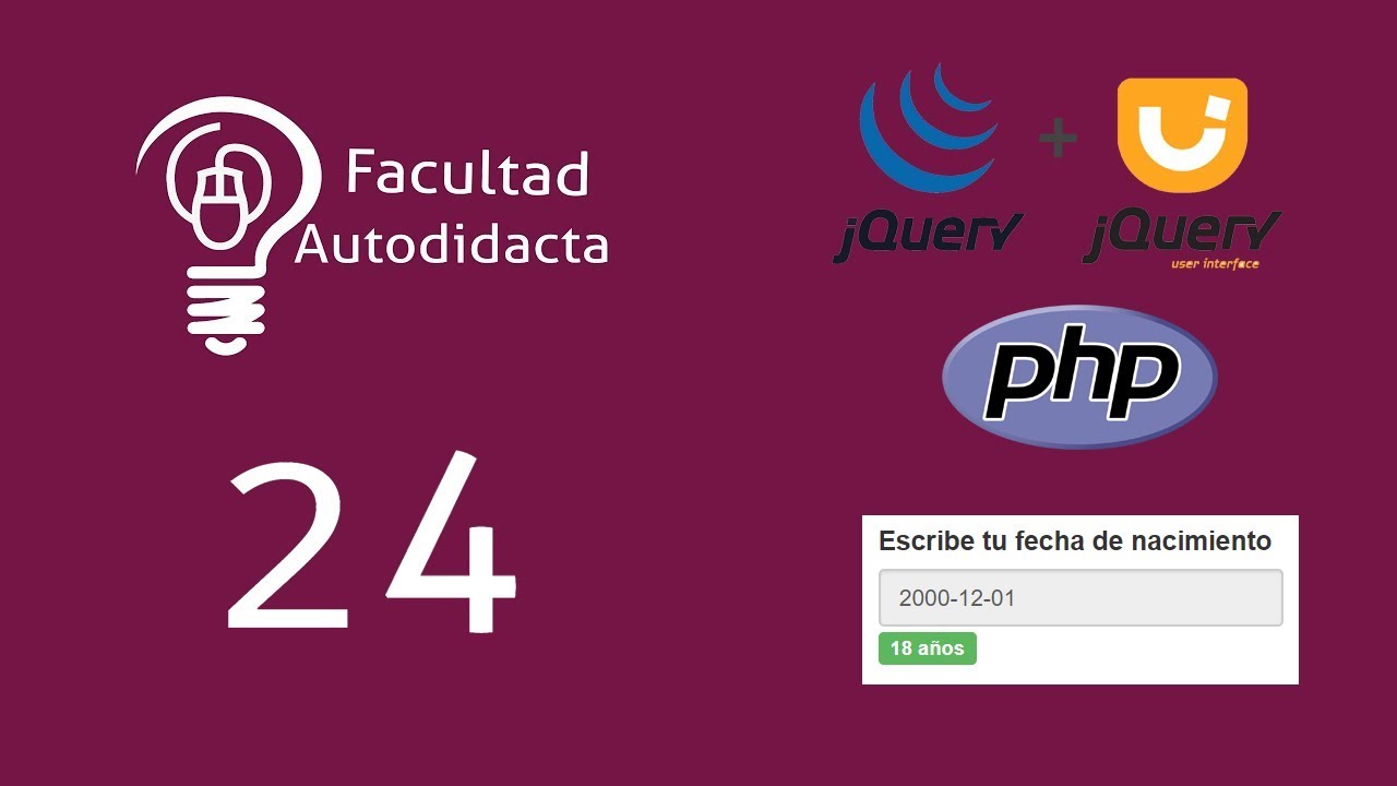 Calcular edad automáticamente dentro de input text con php y jquery