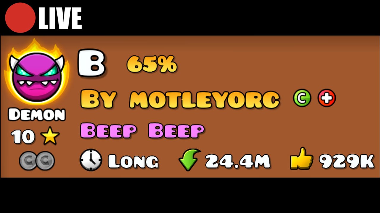 Geometry Dash Stream! B 65%