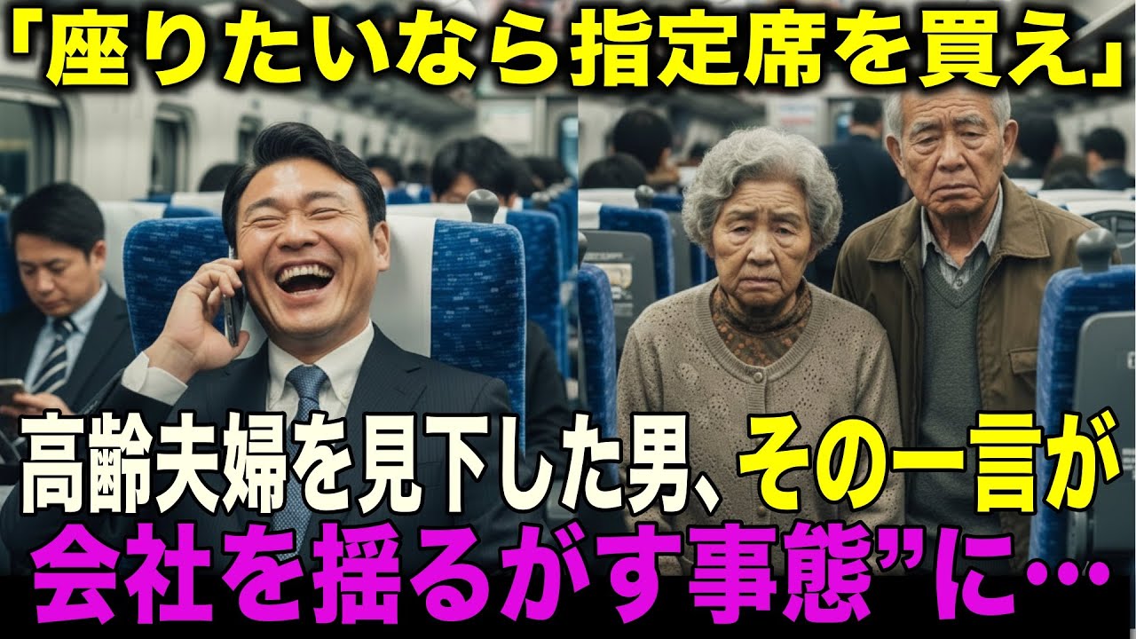 帰省ラッシュの新幹線で老夫婦に「座りたいなら指定席を買え」その一言で全てを失った男の末路…