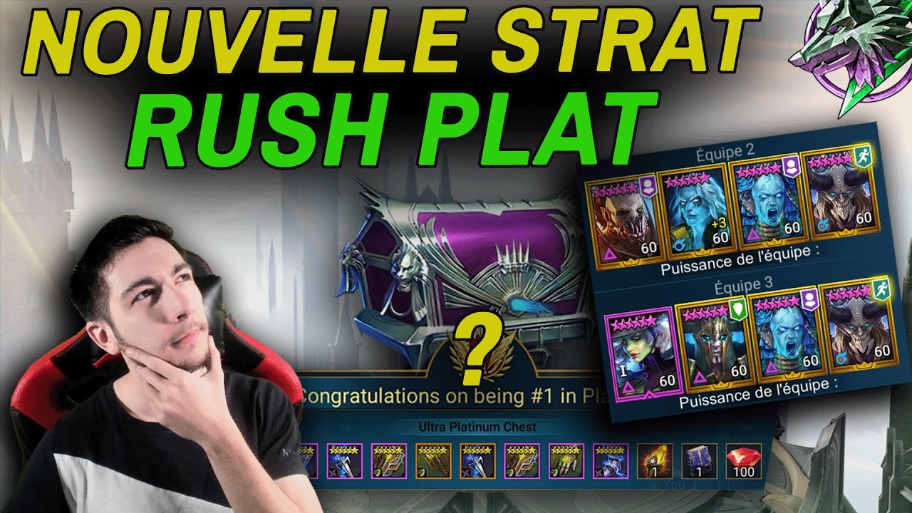 RUSH PLAT COMMENTÉ, NOUVELLE STRAT !  [Raid Shadow Legends FR]