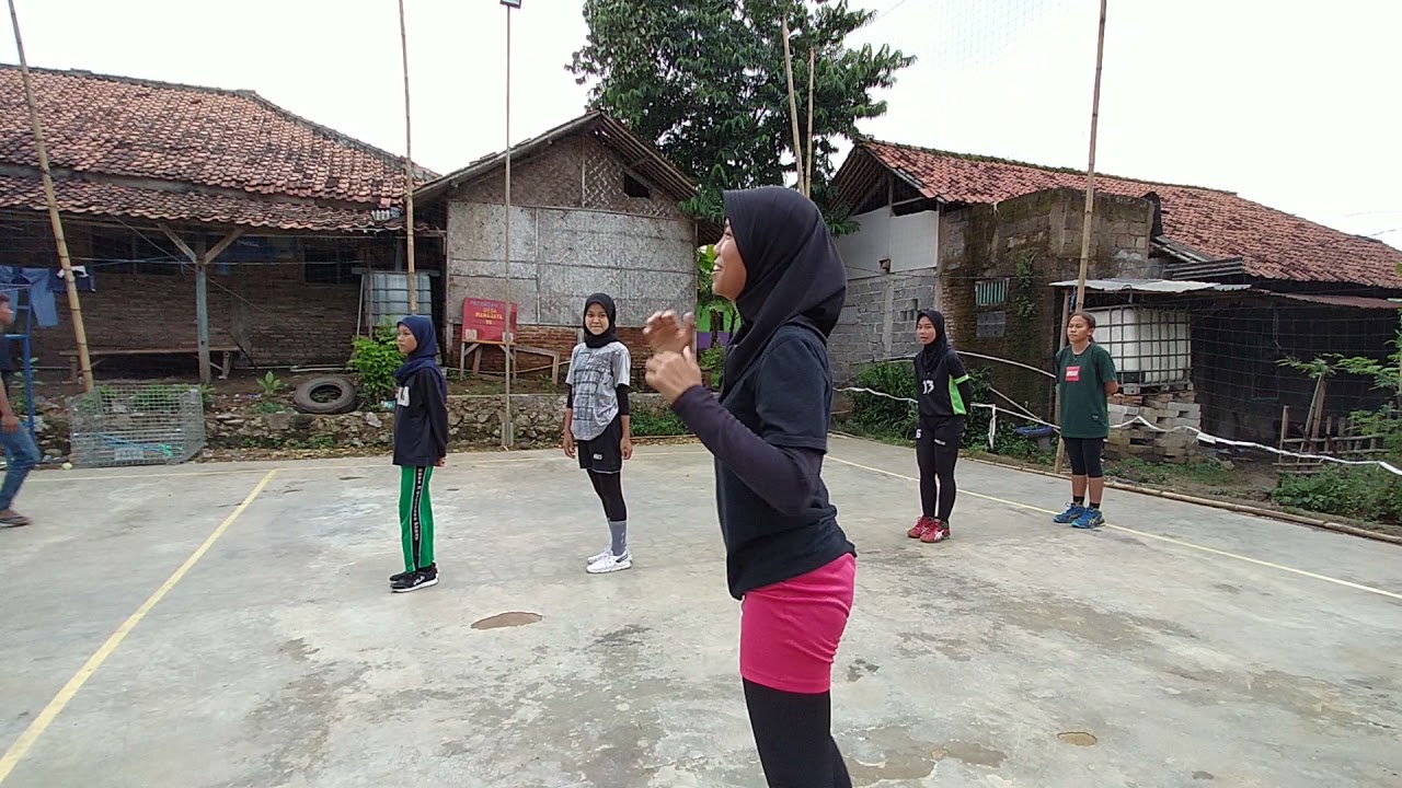 latihan passing voli zigzag‼️