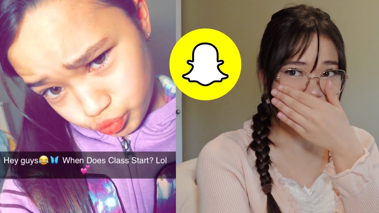 Reacting to my QUIRKY Snapchat Memories from middle school...