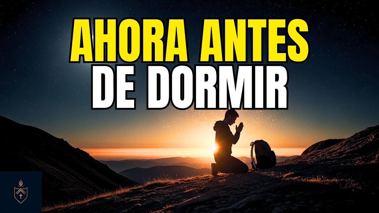 Oremos antes de acostarnos esta noche | Entregue nuestra carga a Dios y descanse en paz.