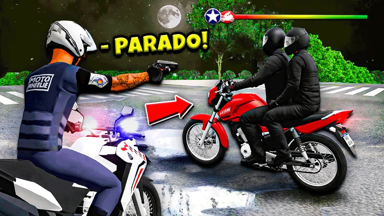 VIREI POLICIAL ROCAM E ACHEI NOVAS MOTOS SECRETAS ESCONDIDAS! MOTO WHEELIE 3D
