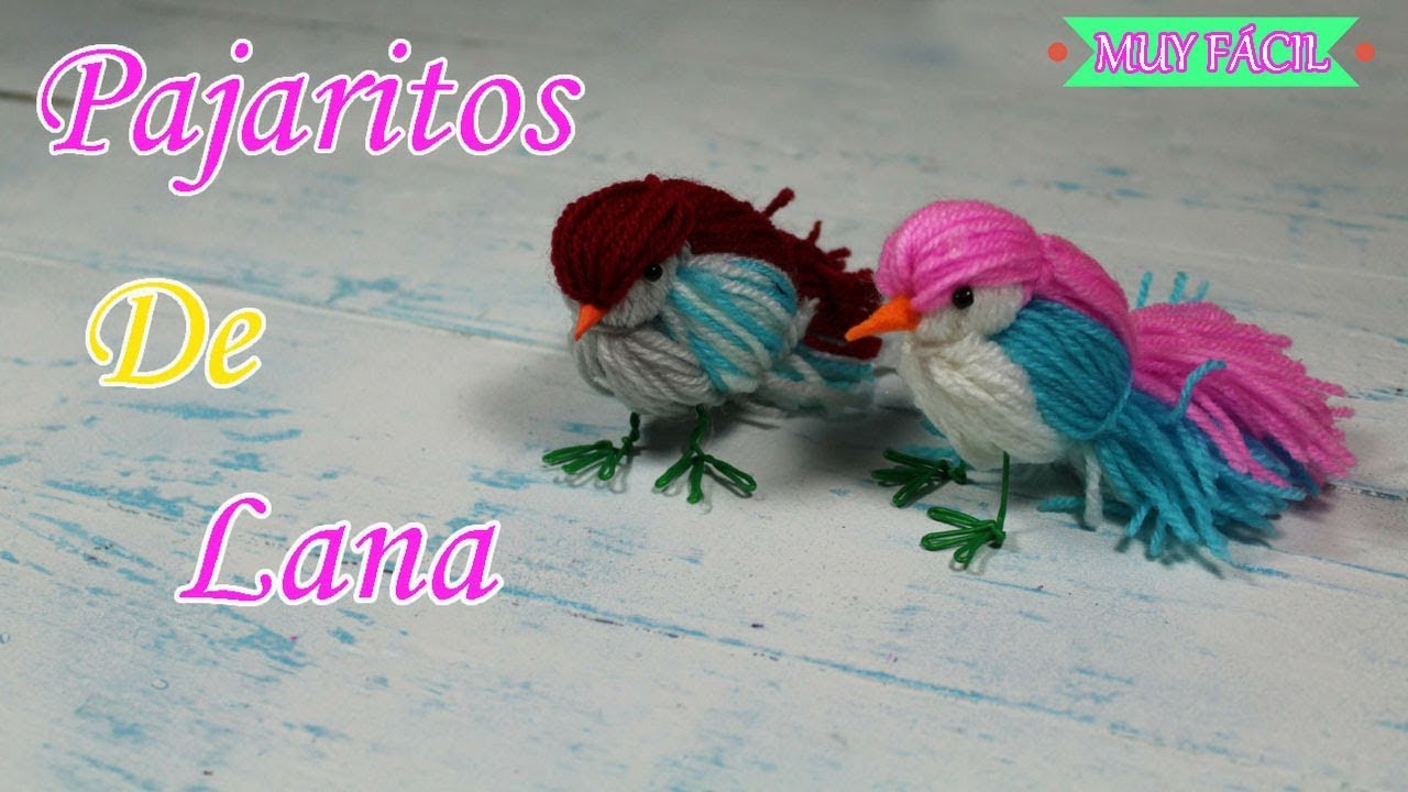 Pajaros de lana muy fácil