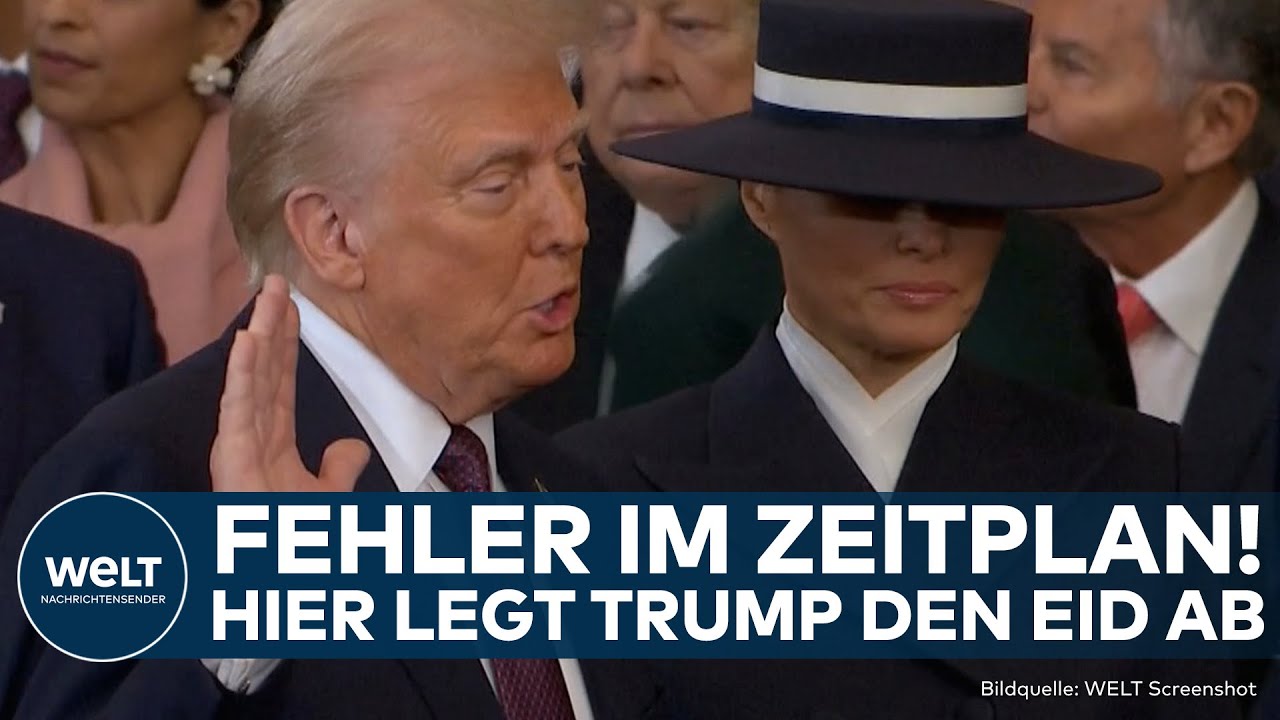 MACHTWECHSEL IN USA: Trump ist 47. Präsident der Vereinigten Staaten - auch Vance legt Eid ab