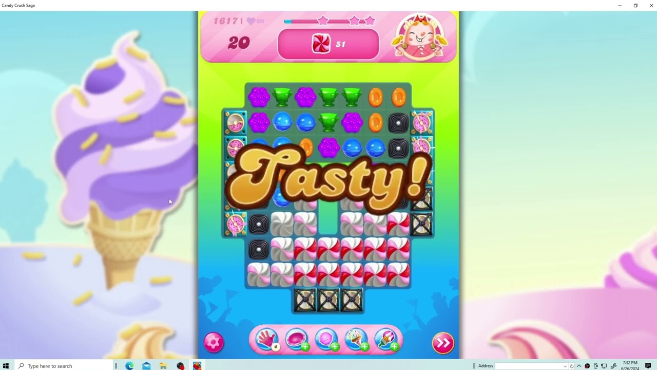 Candy Crush Saga Level 1617 { NO BOOSTER }