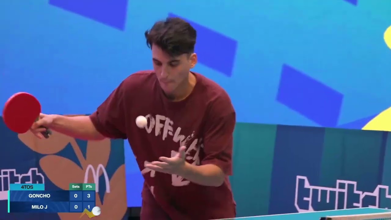 Goncho vs Milo J  #deportes #pingpong