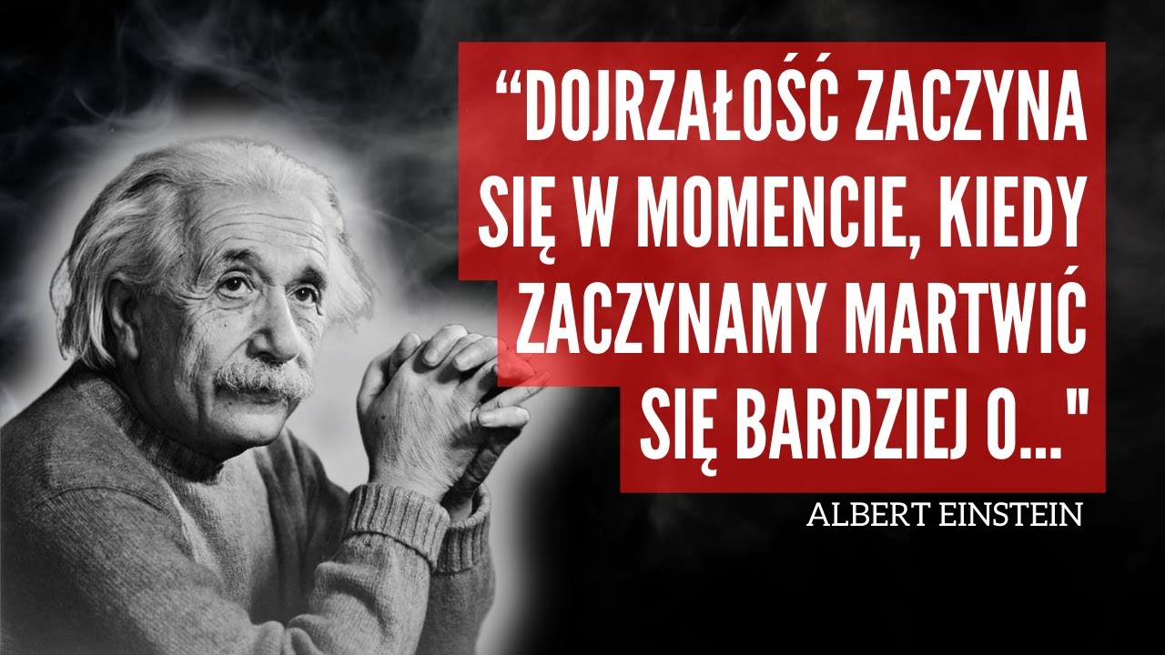 ALBERT EINSTEIN Inspirujące Cytaty - Twoja Dzienna Dawka Inspiracji i Motywacji * Życiowe Cytaty