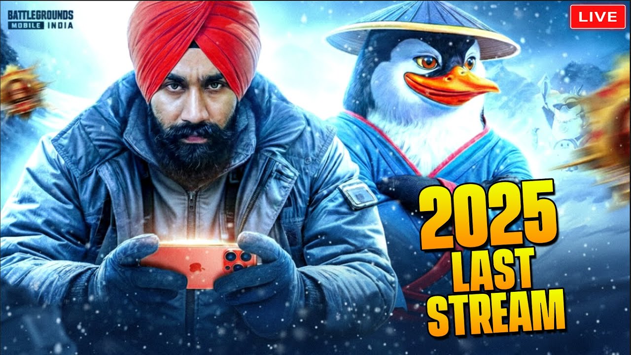 LAST STREAM 2025 😨 | BGMI LIVE | PUBG w PREET GTX