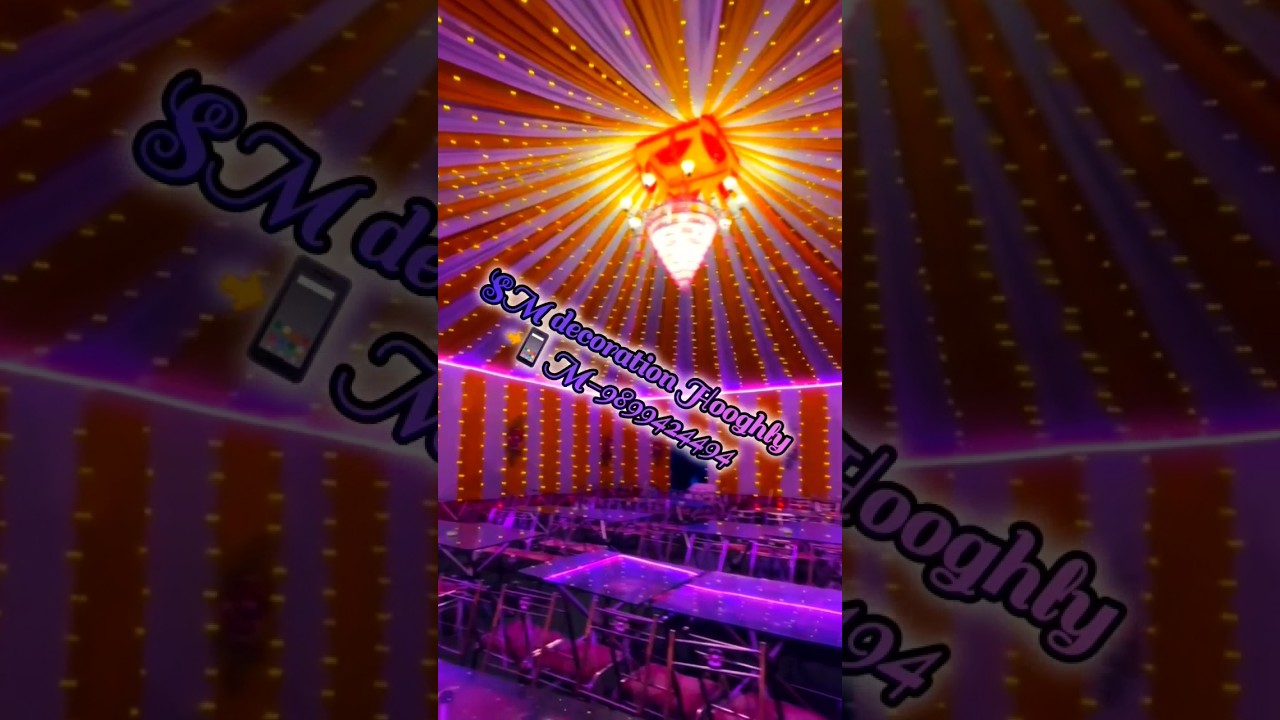 event chhatri pandal kolkata 2025 🥳 SM decoration Hooghly 📲 M-9899424494 | #weddingreceptionideas