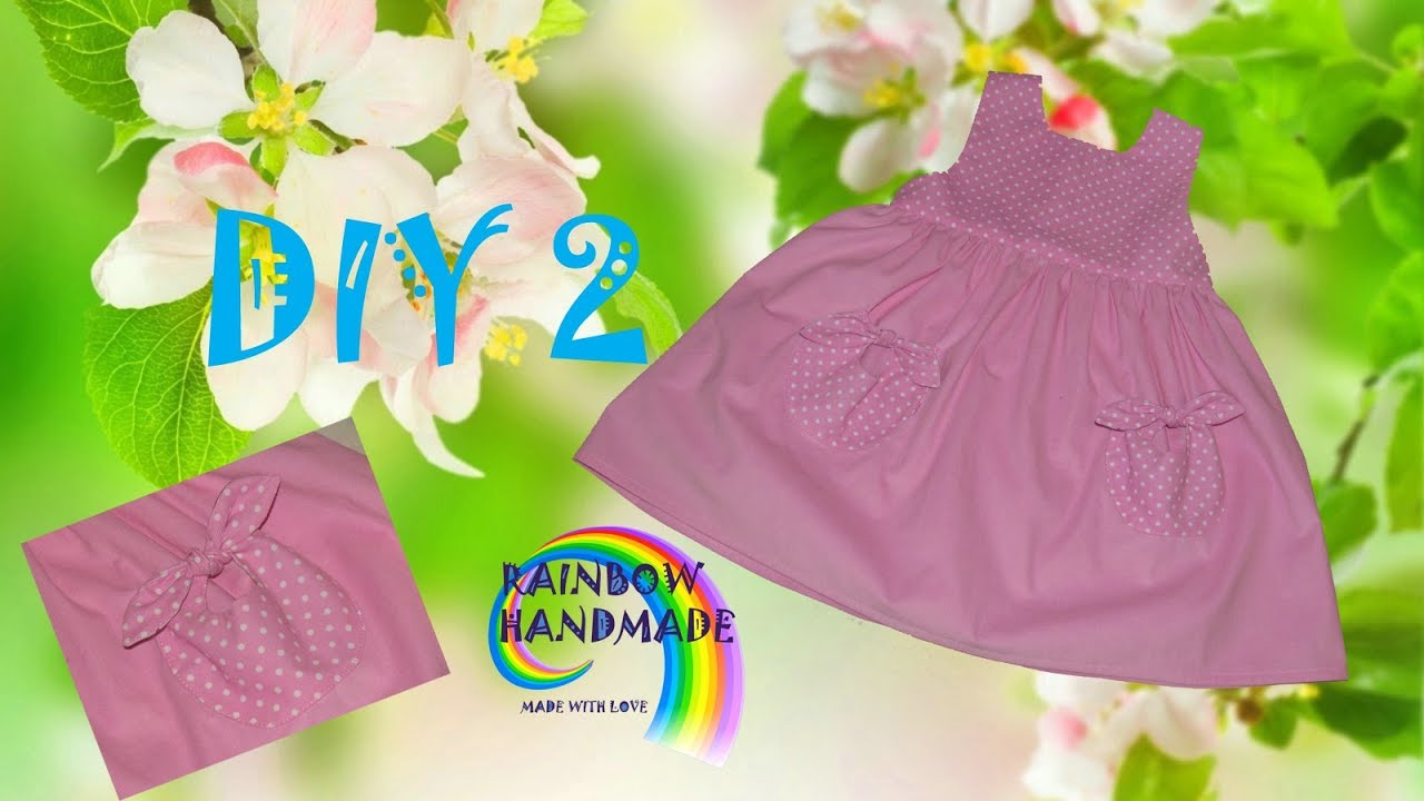 DIY: Розовый сарафан. Юбка и расположение карманов/Tender pink dress. Skirt and placement of pockets