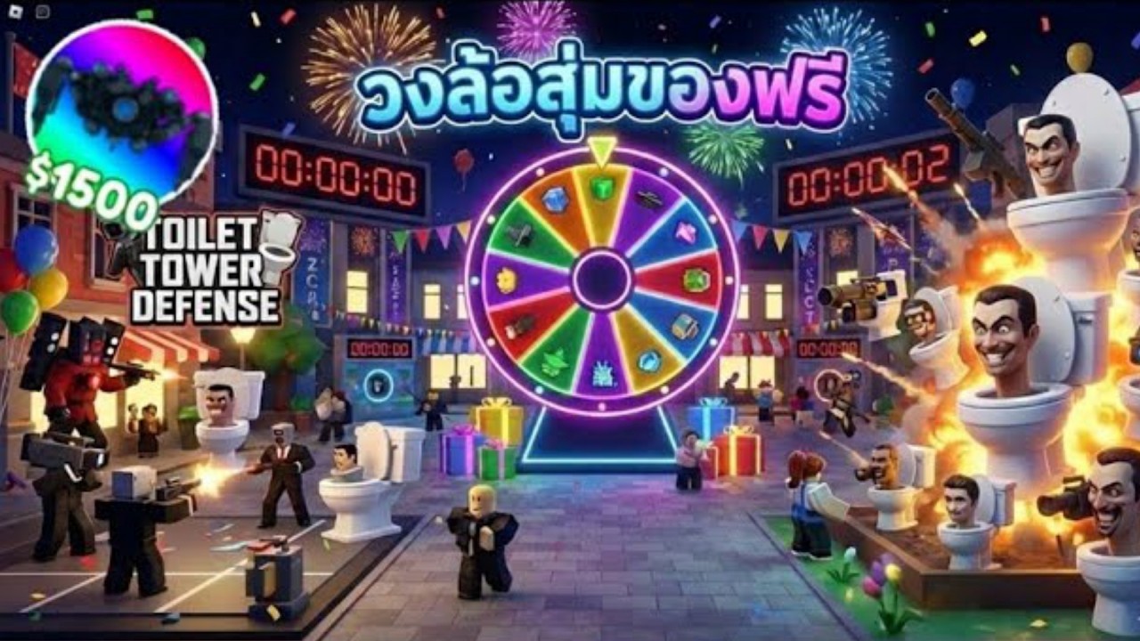 (LIVE) 💖 toilet tower defense ตอนที่ 129 สุ่มวงล้อฟรี Roblox