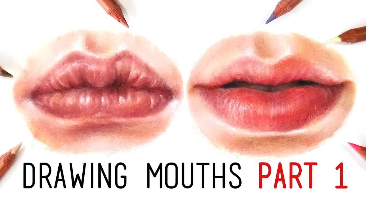DRAWING MOUTHS PART 1! Coloured Pencil Drawing Tutorial Episode 10
