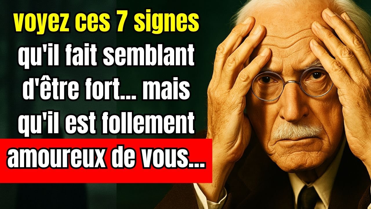 7 signes qu'il prétend être fort... mais qu'il est complètement amoureux de vous... - Carl Jung