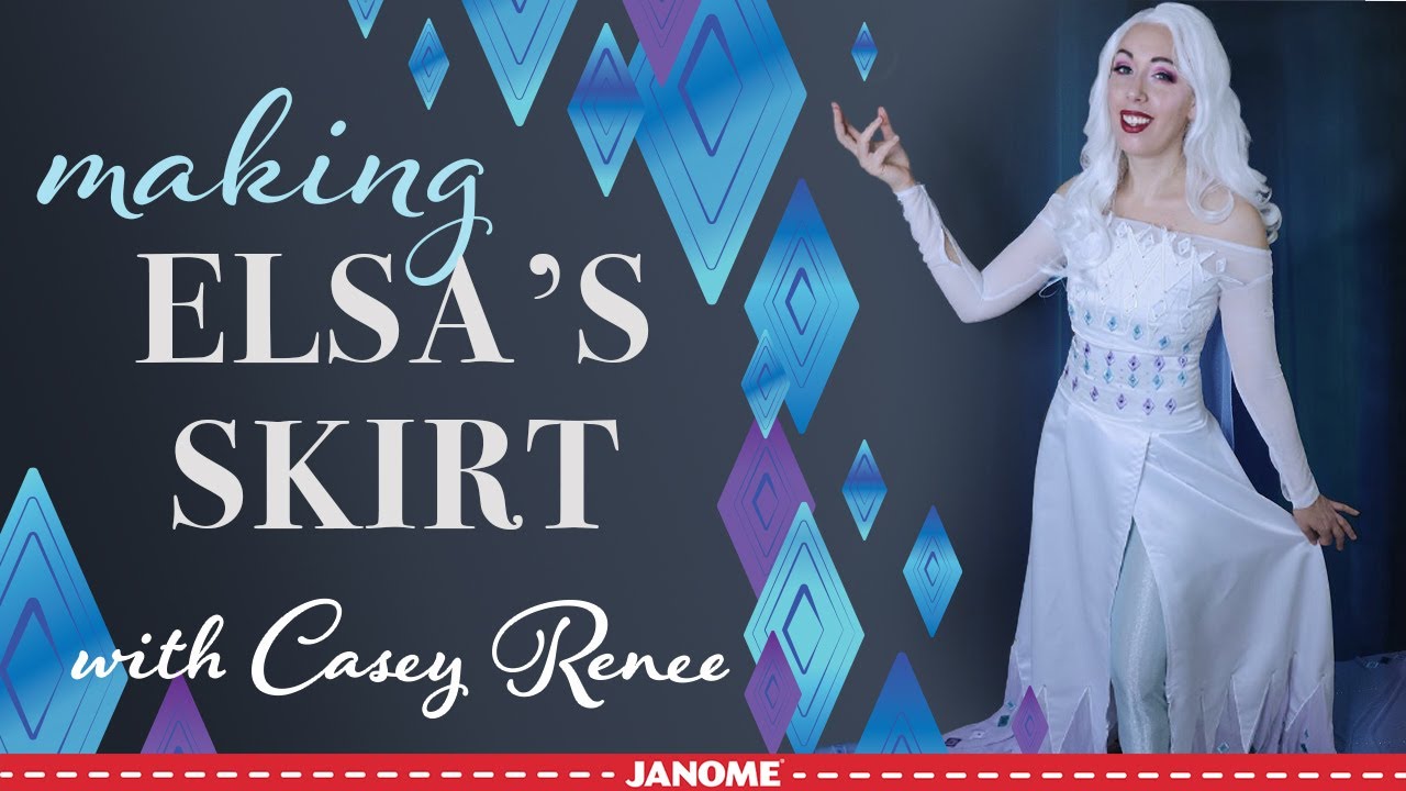 Making the skirt for Elsa's Spirit Gown with Casey Renee Cosplay