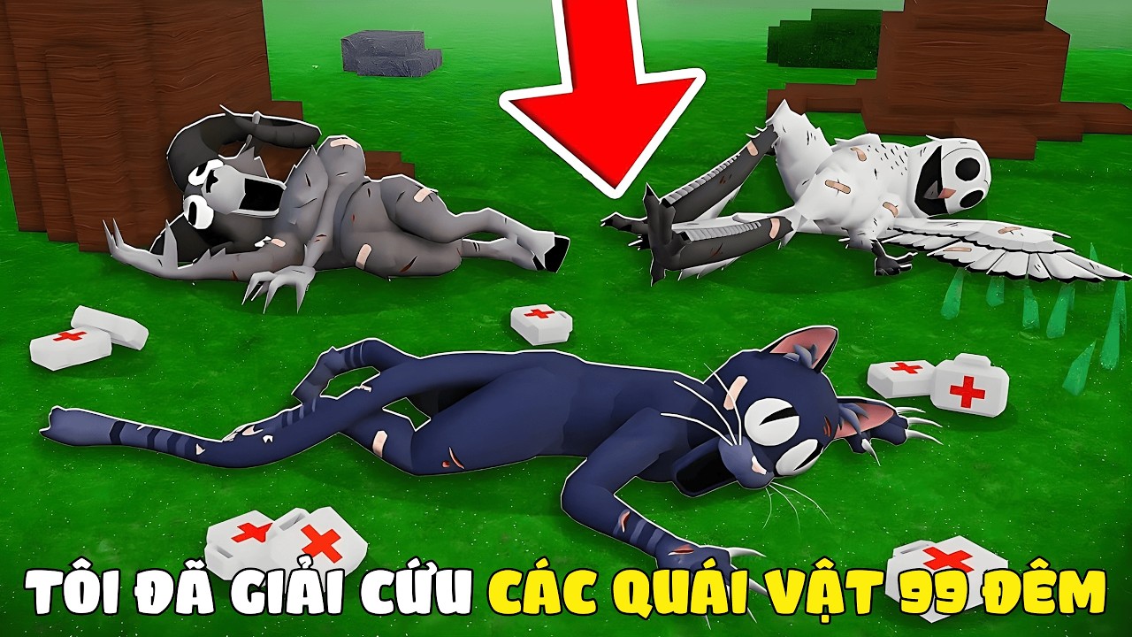 Tôi Đã Giải Cứu Các Quái Vật 99 Đêm Trong Roblox 99 Night In The Forest!! SicmaRoLoc..
