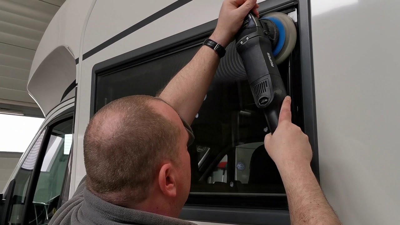 polijsten polycarbonaat raam