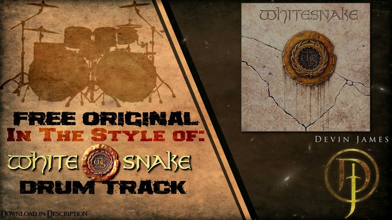 Whitesnake Style Hair Metal Drum Track | 70 BPM | Free WAV Download