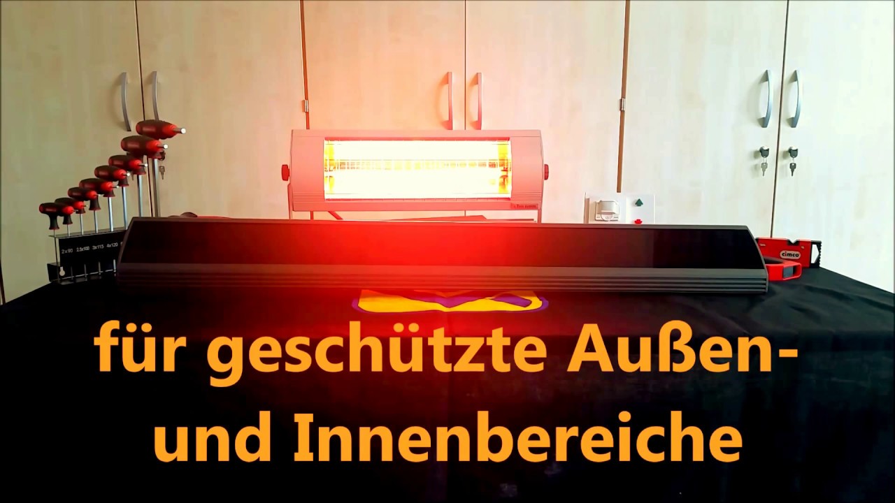 SolaMagic(R) D1 Dunkelstrahler IR Strahler Infrarotstrahler IR Heizung Infrarotheizung