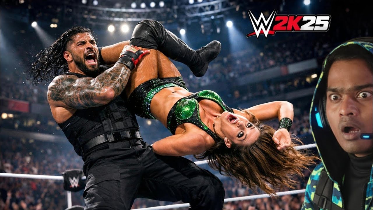 Roman Reigns vs Chelsea Green  UNBELIEVABLE MOMENTS | WWE 2K25 |NIHUMAN | WWE 2k25 gameplay 
