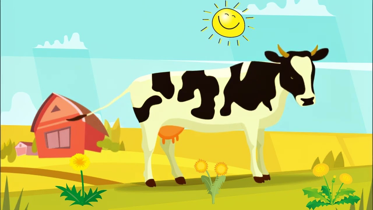🌞 Pesnička pre deti 🌞 Kravička, Animovan&eacute; video , Slovak kids songs, Spievanky od Pavla