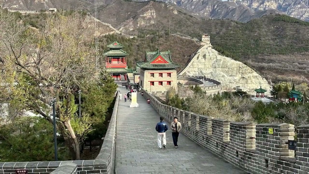 The Great Wall of China. Beijing China, November 2024.