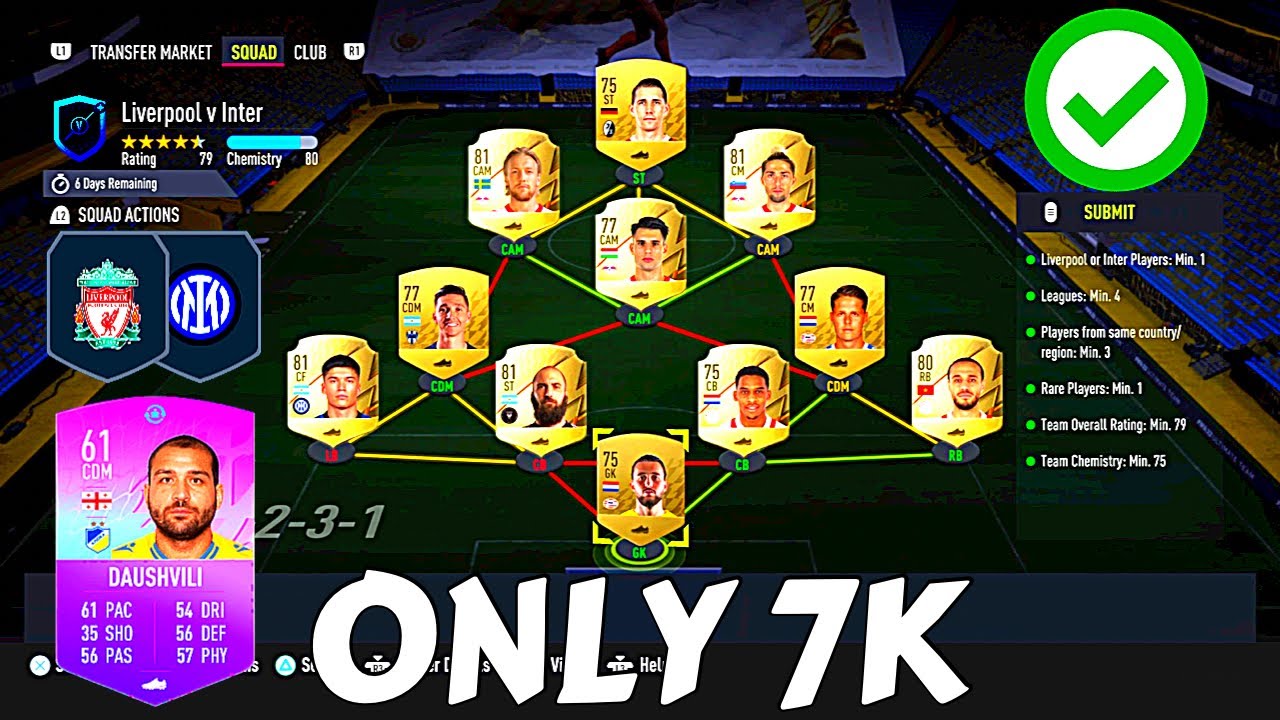 UEFA Marquee Matchups: Liverpool v Inter Sbc (Cheapest Way - No Loyalty)