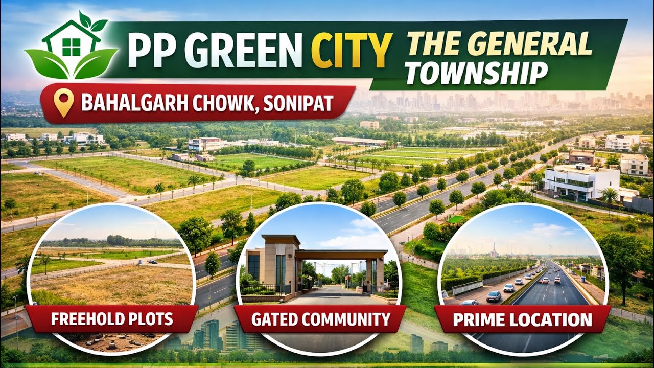 PP General Township 🏡at Bahalgarh Chowk, Sonipat | Best NCR Plotted Investment & Dream Home Land🚀✅