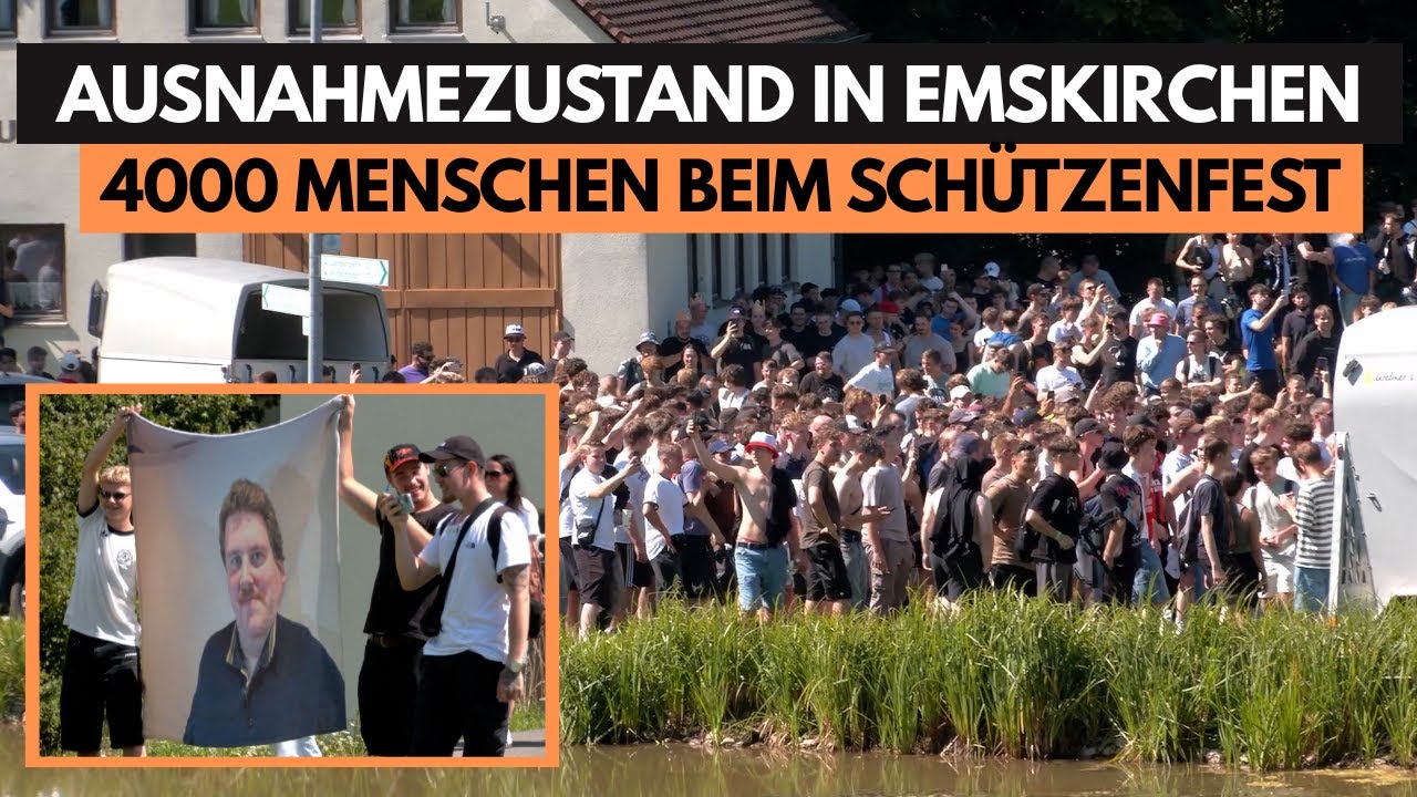 Schanzenfest 2025: 4.000 Menschen belagern Emskirchen &ndash; Polizei im Gro&szlig;einsatz