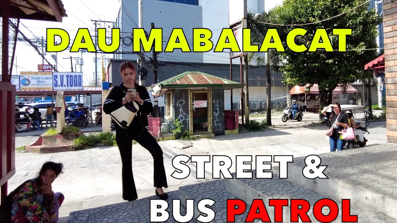 Exploring Philippines Backstreet and Bus Terminal in Dau Mabalacat