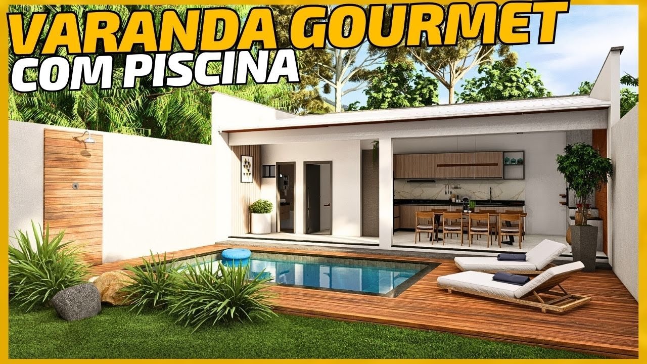 Essa Varanda Gourmet com Churrasqueira e FOGAO a Lenha é espaçosa