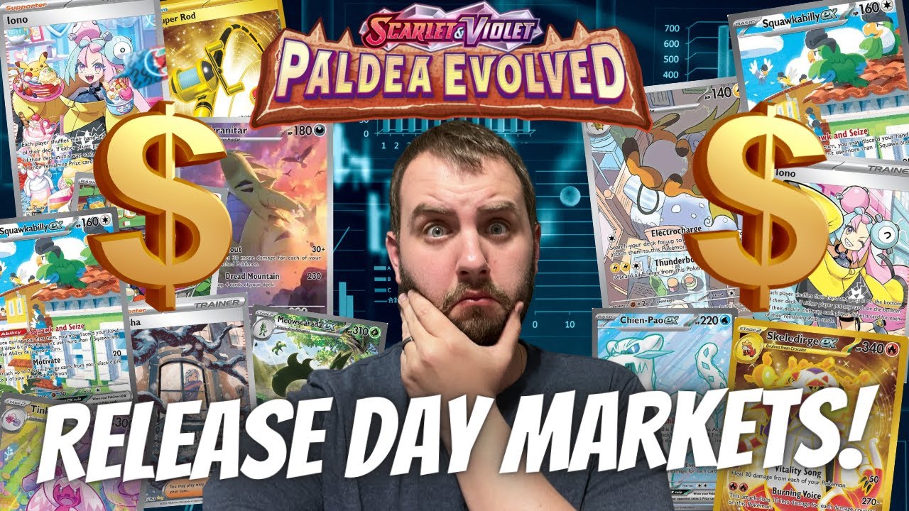 POKEMON PALDEA EVOLVED Release Day Markets! Looking At Paldea Evolved Cards And Market Prices!