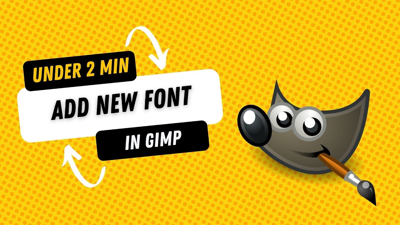 Как добавить новый шрифт в GIMP
