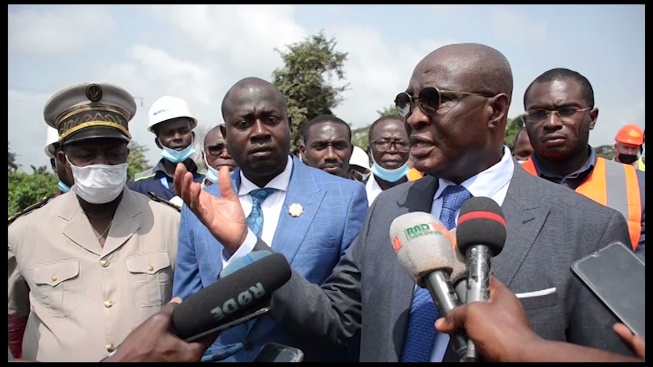 Infrastructures routières : Amédée Kouakou visite les chantiers du tronçon Agnibilékrou - Bondoukou