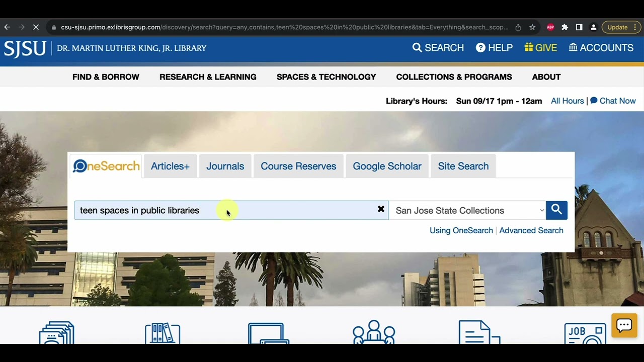Find Peer-Reviewed Articles via King Library