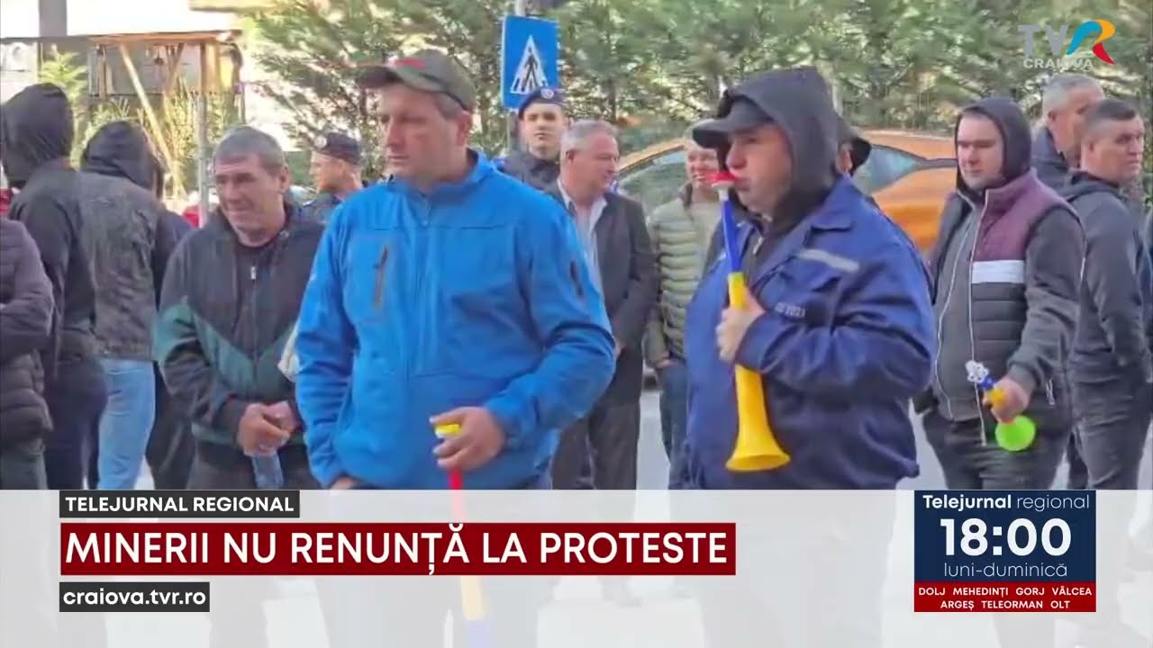 MINERII NU RENUNȚĂ LA PROTESTE