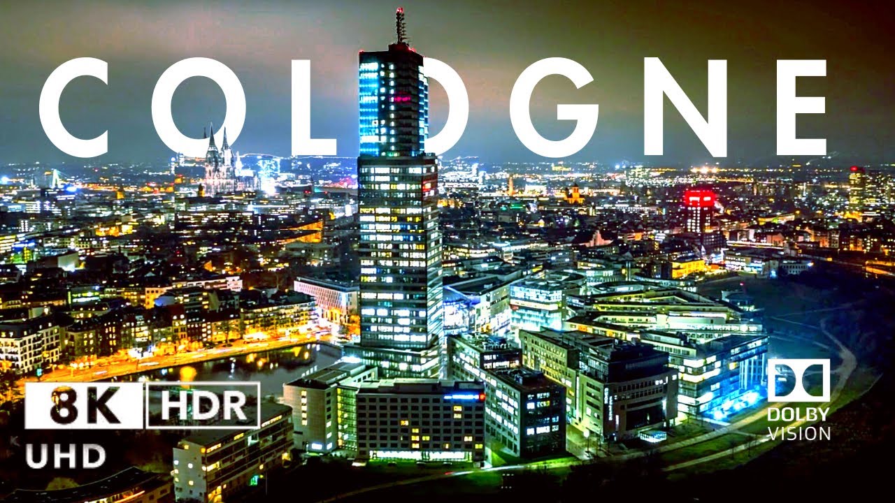 Cologne, Germany in 8K ULTRA HD HDR 60 FPS Video by Drone